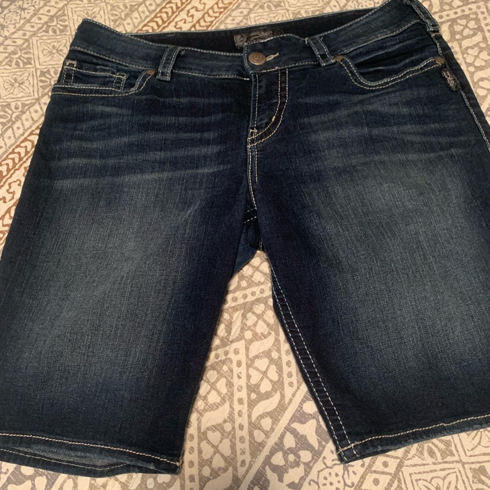 Silver Bermuda Shorts